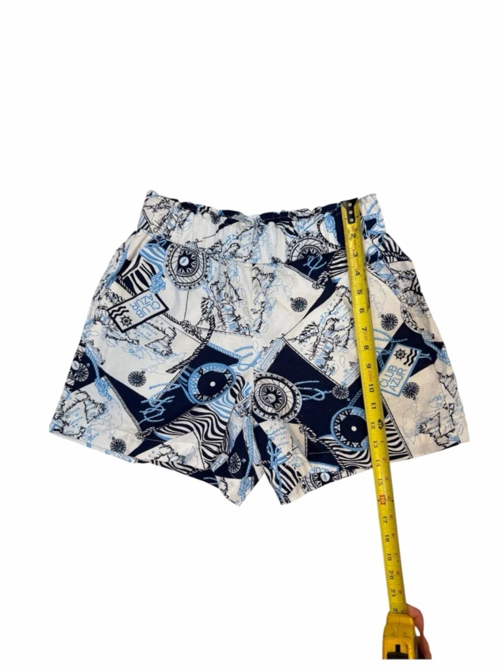 Talbots Washed Linen Pull on Shorts Cote D Azur Sz Xs‎ Nautical Sailor Core